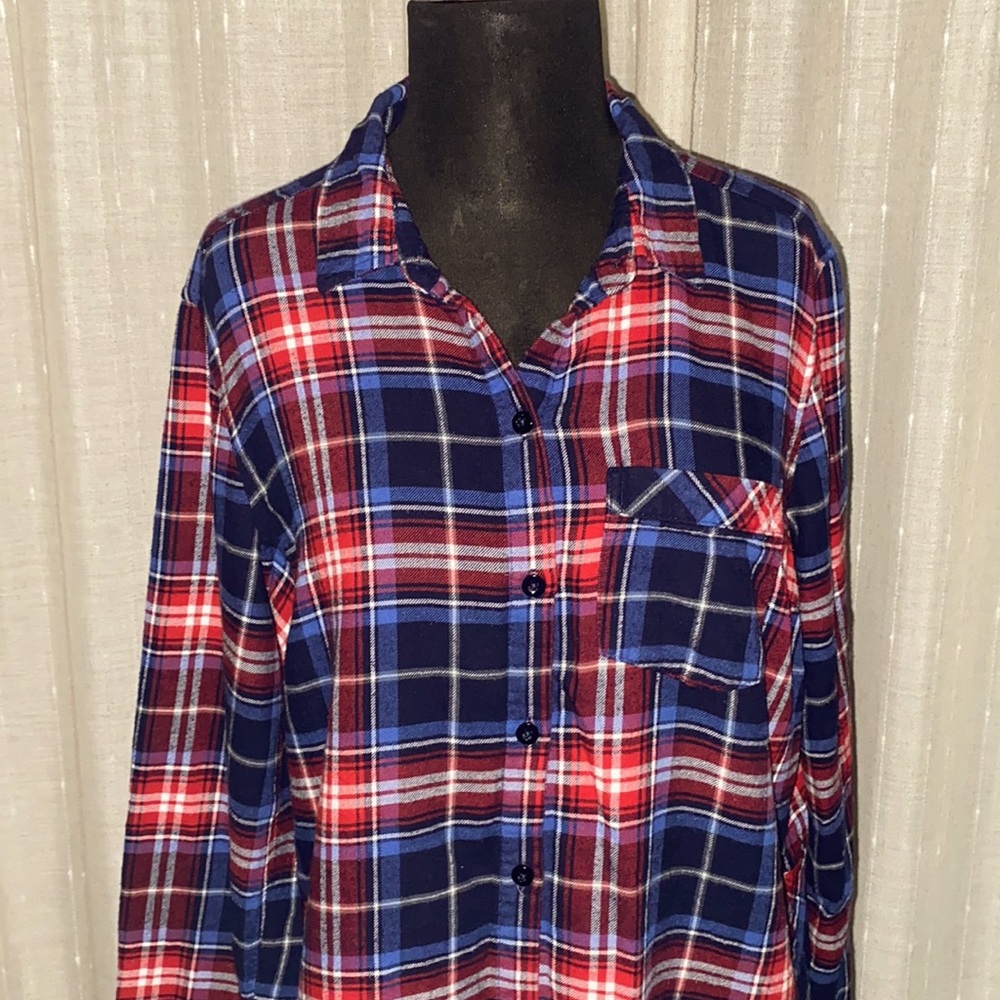 Behind the Seams plaid Shirt/jacket. - Picture 4 of 8